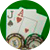 Blackjack Icon rund