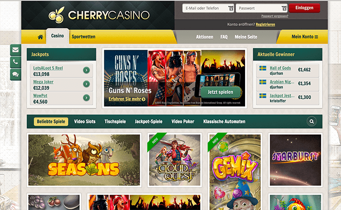 cherry casino spiele