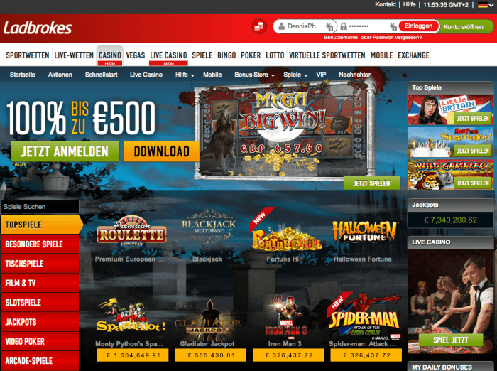 ladbrokes casino paypal