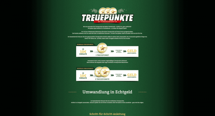 onlinecasino deutschland treuepunkte