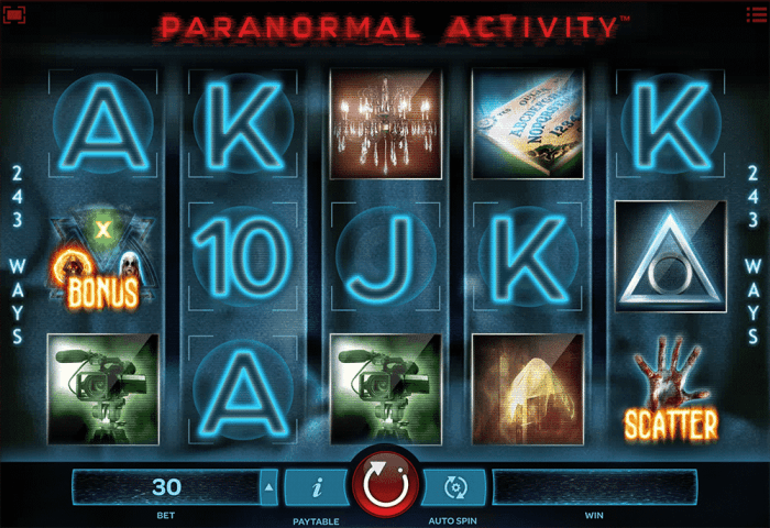 paranormal activity slot